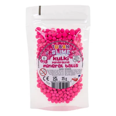 Bilute minerale pentru slime, roz, 25 g
