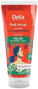 Delia Fruit Me Up! Scrub pentru față și corp, căpșuni, 200 ml