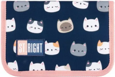 Penar St. Right Cute Kitties - Cu 1 fermoar și 2 aripi
