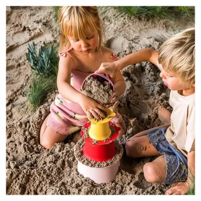 Set forme pentru nisip Alto Quut Toys rosu