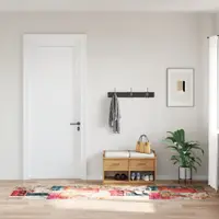 vidaXL Covor lavabil, mozaic multicolor, 80x300 cm