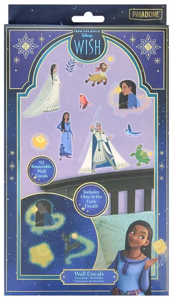 Set stickere Paladone Disney: Wish - Characters (Glow in the Dark)
