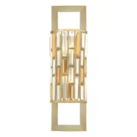 Aplica Gemma 2 Light Wall Light – Silver Leaf