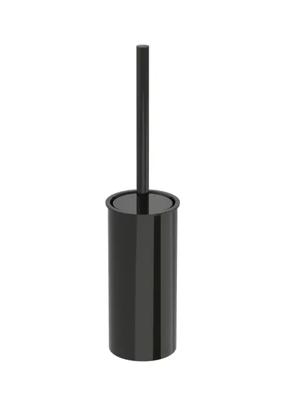 Perie WC Roca Tempo A817038CN0, pe podea, metal/plastic, lucios, Negru titan