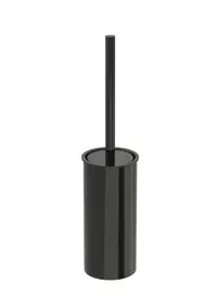 Perie WC Roca Tempo A817038CN0, pe podea, metal/plastic, lucios, Negru titan