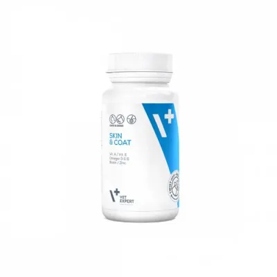 Supliment pentru caini pisici VetExpert Skin Coat 30 caps