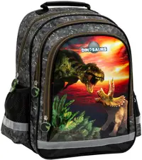 Ghiozdan școlar Derform Dinosaur 18 - Cu 1 compartiment