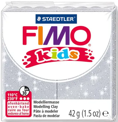 Lut polimeric Staedtler Fimo Kids - Gri stralucitor