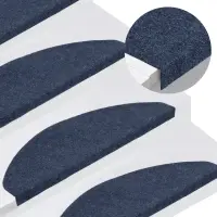 vidaXL Covorașe scară autoadezive 30 buc Albastru 65x22,5x3,5 cm