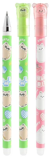 Pix cu gel ștergător M&G Soft Animals - Owl, 0.7 mm, sortiment