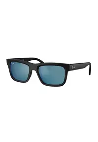 Ochelari de soare dreptunghiulari unisex - Negru/Argintiu
