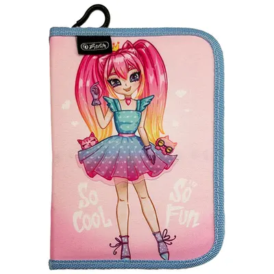 Penar neechipat 2 clape, 13.5x19.5x3 cm, motiv Fun Princess, Herlitz