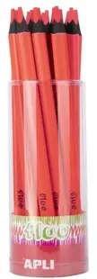 Creion colorat Apli - Jumbo Neon, rosu