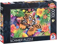 Puzzle Schmidt din 1000 piese - Micul pui de tigru