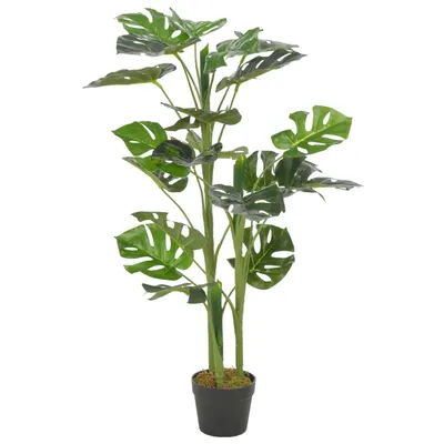 Gossi planta artificiala monstera cu ghiveci, verde, 100 cm