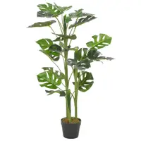 Gossi planta artificiala monstera cu ghiveci, verde, 100 cm