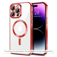 Husa MagSafe pentru Apple iPhone 17 Air, Techsuit, Luxury Crystal, Rosie