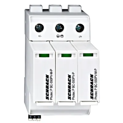 Descărcător broşabil, Clasa1+2(B+C)1100Vdc,Iimp12,5+c.aux.