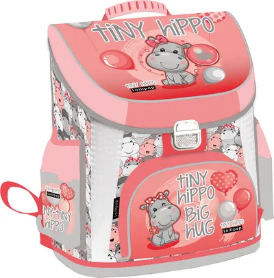 Ghiozdan ergonomic pentru școală Lizzy Card Lollipop - Thiny Hippo