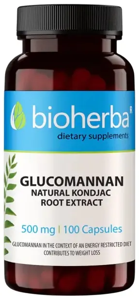 Glucomannan, 500 mg, 100 capsule, Bioherba