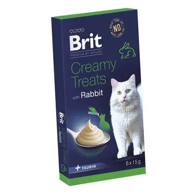 Brit Premium by Nature Cat Creamy Treats with Rabbit 6x15 g