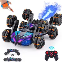 Masina cu Telecomanda RC Stunt 8 Roti Timebox, 4WD, Acrobatii, Rotire 360°, Mov - Default Title