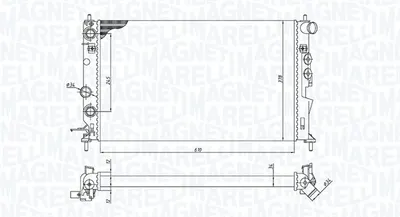 Radiator motor potrivit OPEL VECTRA B 1.6-2.6