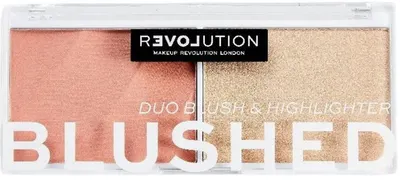 Relove by Revolution Paletă de blush și iluminator Blushed Sweet, 5.8 g