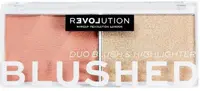 Relove by Revolution Paletă de blush și iluminator Blushed Sweet, 5.8 g
