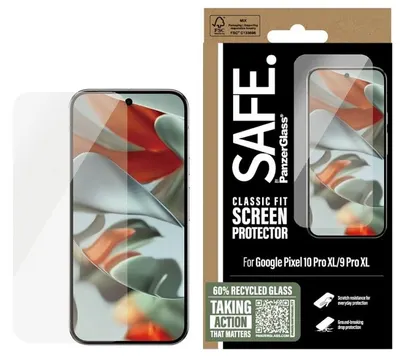 Protector de sticlă SAFE - Ultra Wide Fit, Google Pixel 10 Pro XL/9 Pro XL, transparent