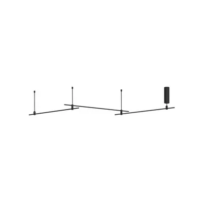 Sistem iluminat pe sina DECORATIVE MAGNETIC Magnetic Tubular Structure Nisipiu Negru Aluminiu IP20 Included Driver 100 Wat AC220-240V Output 24V DC