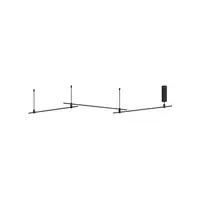 Sistem iluminat pe sina DECORATIVE MAGNETIC Magnetic Tubular Structure Nisipiu Negru Aluminiu IP20 Included Driver 100 Wat AC220-240V Output 24V DC