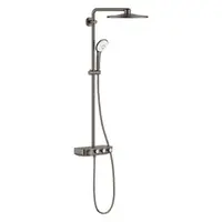 Sistem de dus Grohe Euphoria SmartControl 310 26507AL0, termostat, 310 mm, aparent, butoane push&turn, anti-oparire, anti-calcar, ajustabil, lucios, mat, Gard Graphite