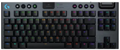 Tastatură gaming Logitech - G915 X Lightspeed TKL Tactile, wireless, RGB, negru