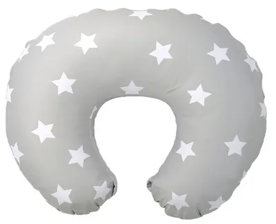Pernă de alăptare Lorelli - Happy, Stele, gri