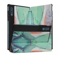 Husa pentru Lenovo Yoga Tab Plus, Techsuit, FoldPro Green Time, Multicolor