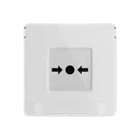 Buton wireless Ajax Manual Call Point, alb, 866.0 - 922.0 MHz, resetabil, autonomie 7 ani