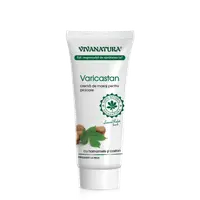 Crema de masaj pentru picioare cu hamamelis si castan Varicastan, 75ml, VivaNatura