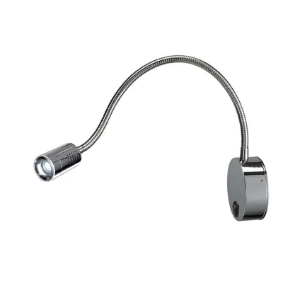 Corp iluminat de perete, aplica, DIO FLEX PLATE display lumini, crom lumina de perete, cu LED-uri, 4000K, crom