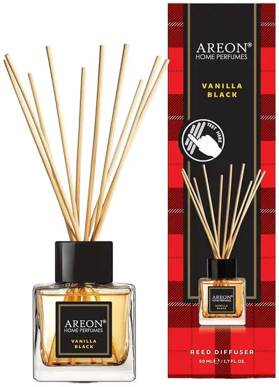 Bețișoare parfumate Areon Tartan - Vanilla Black, 50 ml