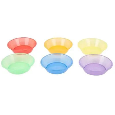 Set de 6 boluri translucide colorate pentru activitati senzoriale