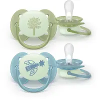 Philips Avent Ultrasoft Night SCF094/05 18+m suzetă Neutral 2 buc