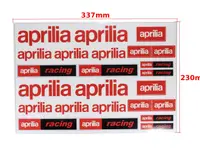 Set autocolante Aprilia, culoare rosu