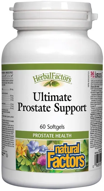 Herbal Factors Ultimate Prostate Support, 60 capsule gelatinoase moi, Natural Factors
