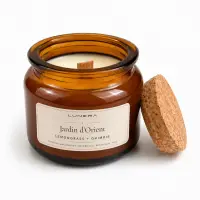 Lumânare parfumată din ceară de soia Jardin d'Orient - Lemongrass și Ghimbir 90 g - Transparent