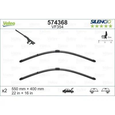 Lamela stergator VALEO 574368