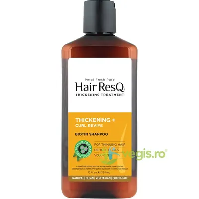Sampon Tratament pentru Indesirea si Revitalizarea Parului Cret cu Biotina Petal Fresh Pure 355ml
