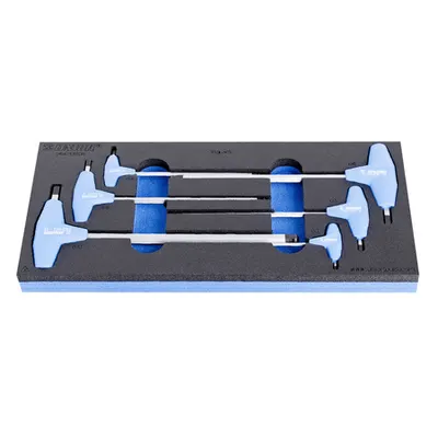 Set de surubelnite hexagonale cu maner in T in suport SOS