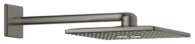 Dus fix Grohe Rainshower 310 Cube 26479AL0, montare pe perete, 2 pulverizari, 31 cm, anti-calcar, necesita valva incastrata, Mat, Grafit / Hard graphite