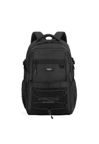 Rucsac unisex cu bareta pe piept - Negru